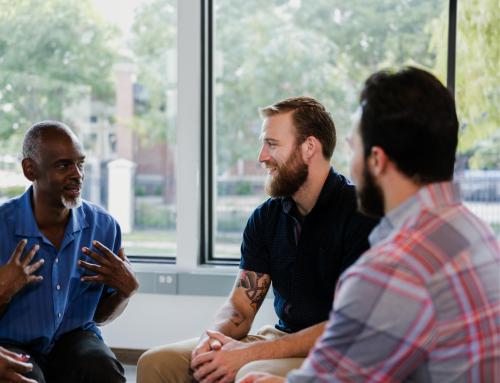 Men talking